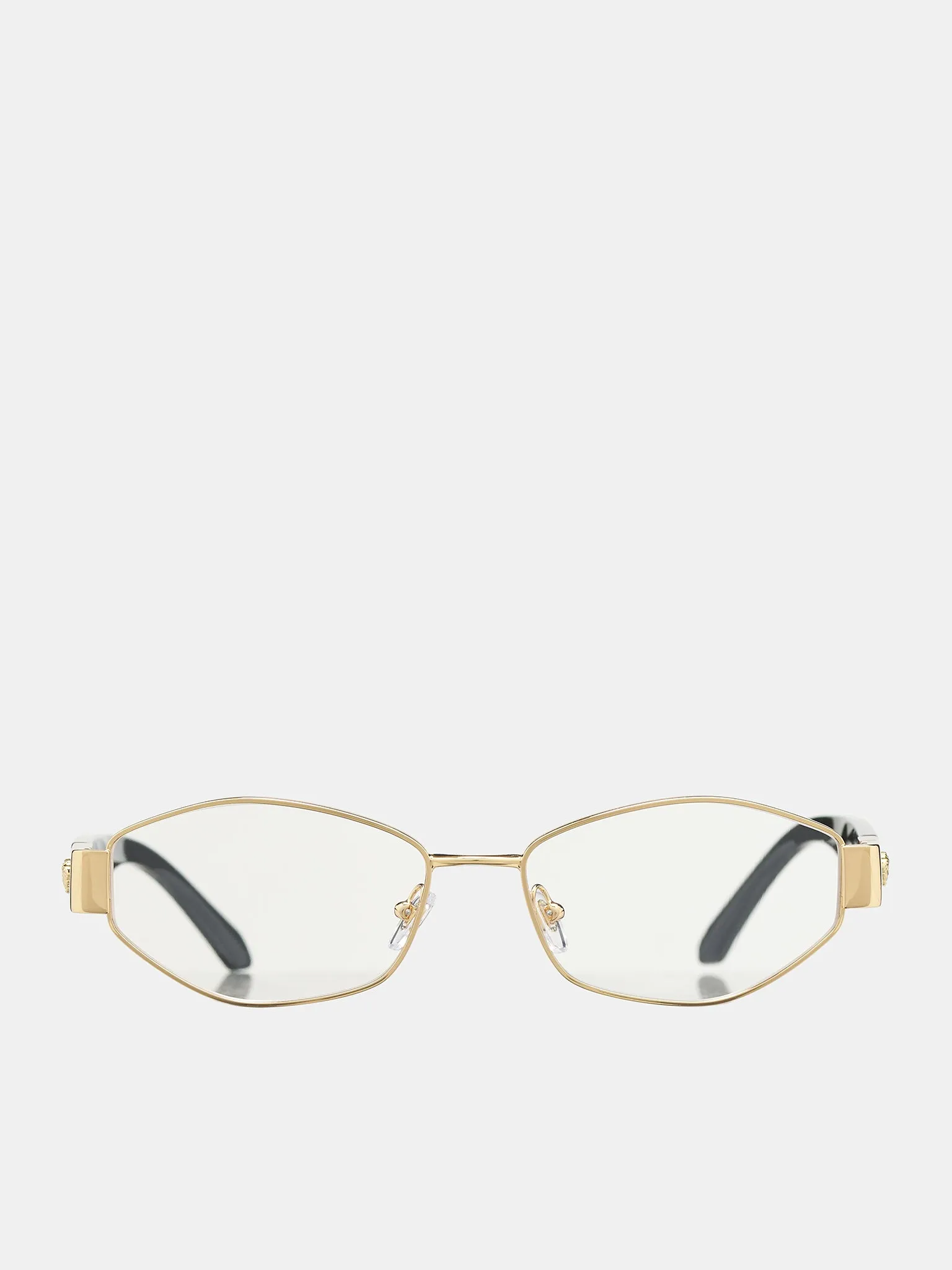 1298 Geometric Glasses (0VE1298-GOLD-W-DEMO-LENS)