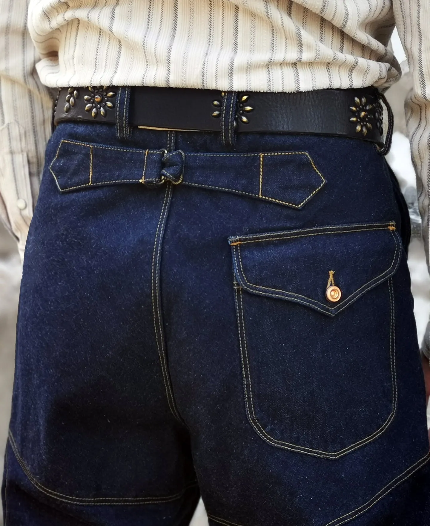 1879 Model Charles A. Jones Denim Railroad Work Trousers