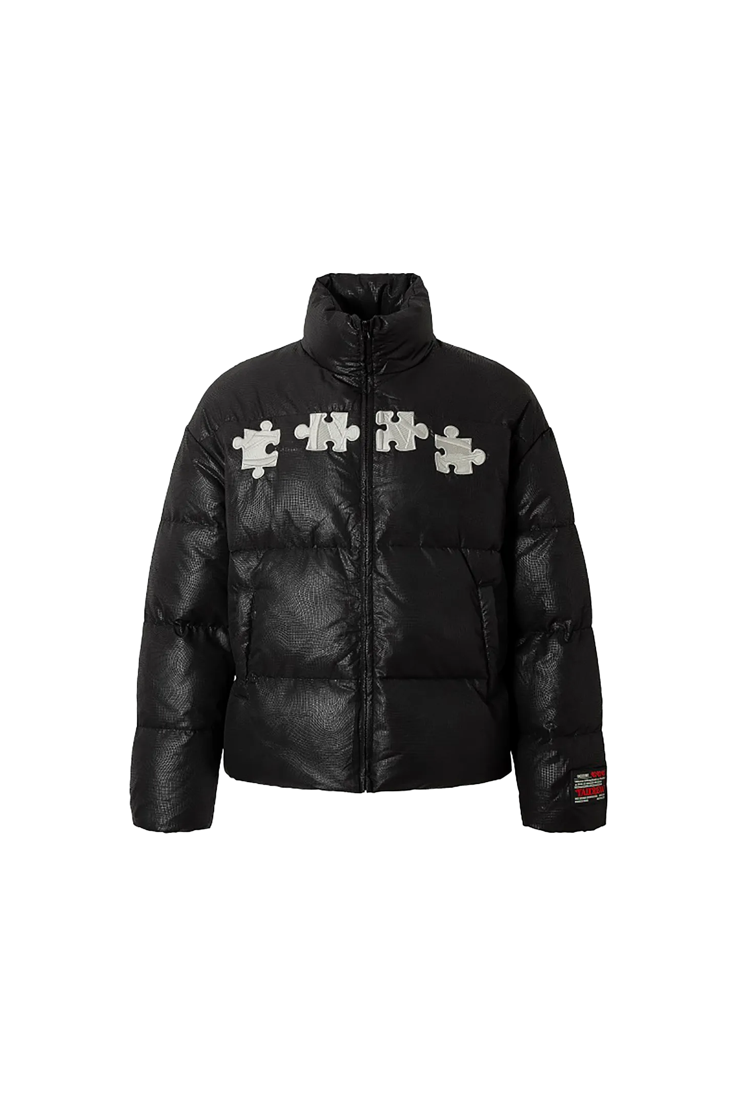 3D Geometric Embroidery Down Jacket