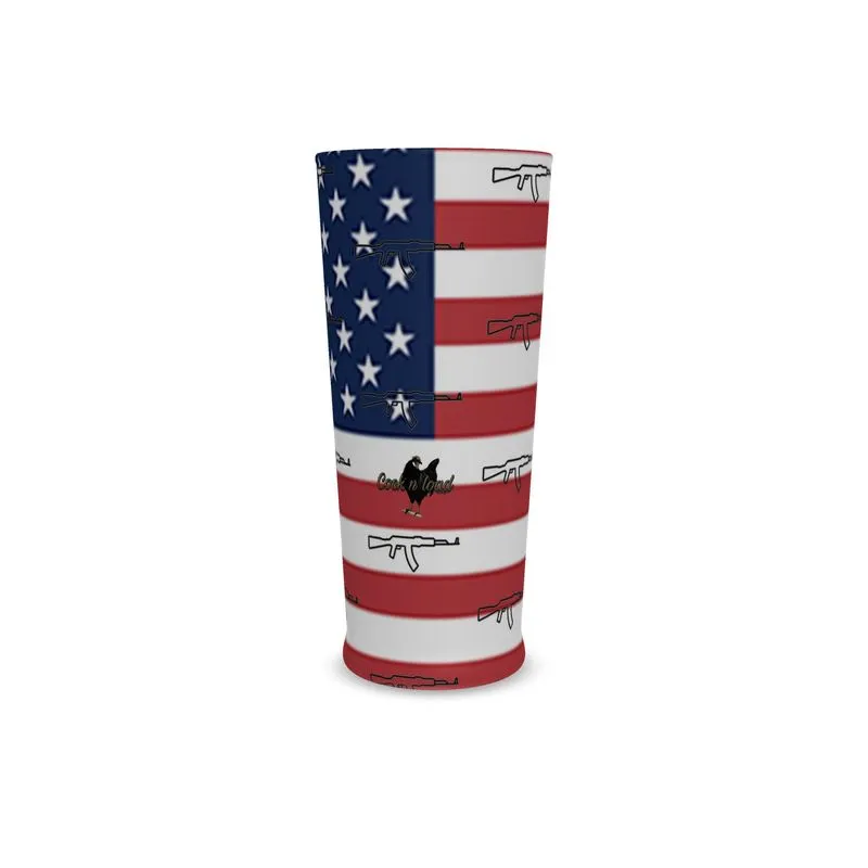 #411 cocknload beer glass usa print