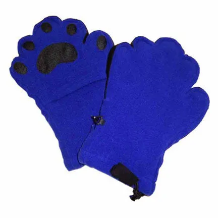 Adult Cobalt Blue Fleece Mittens