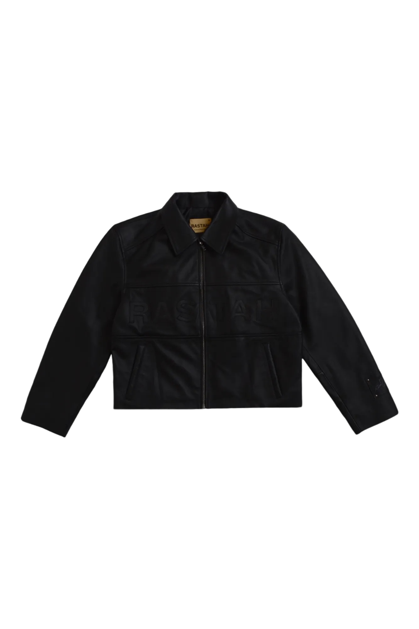 APPLIQUÉD LEATHER JACKET