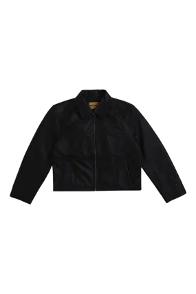 APPLIQUÉD LEATHER JACKET