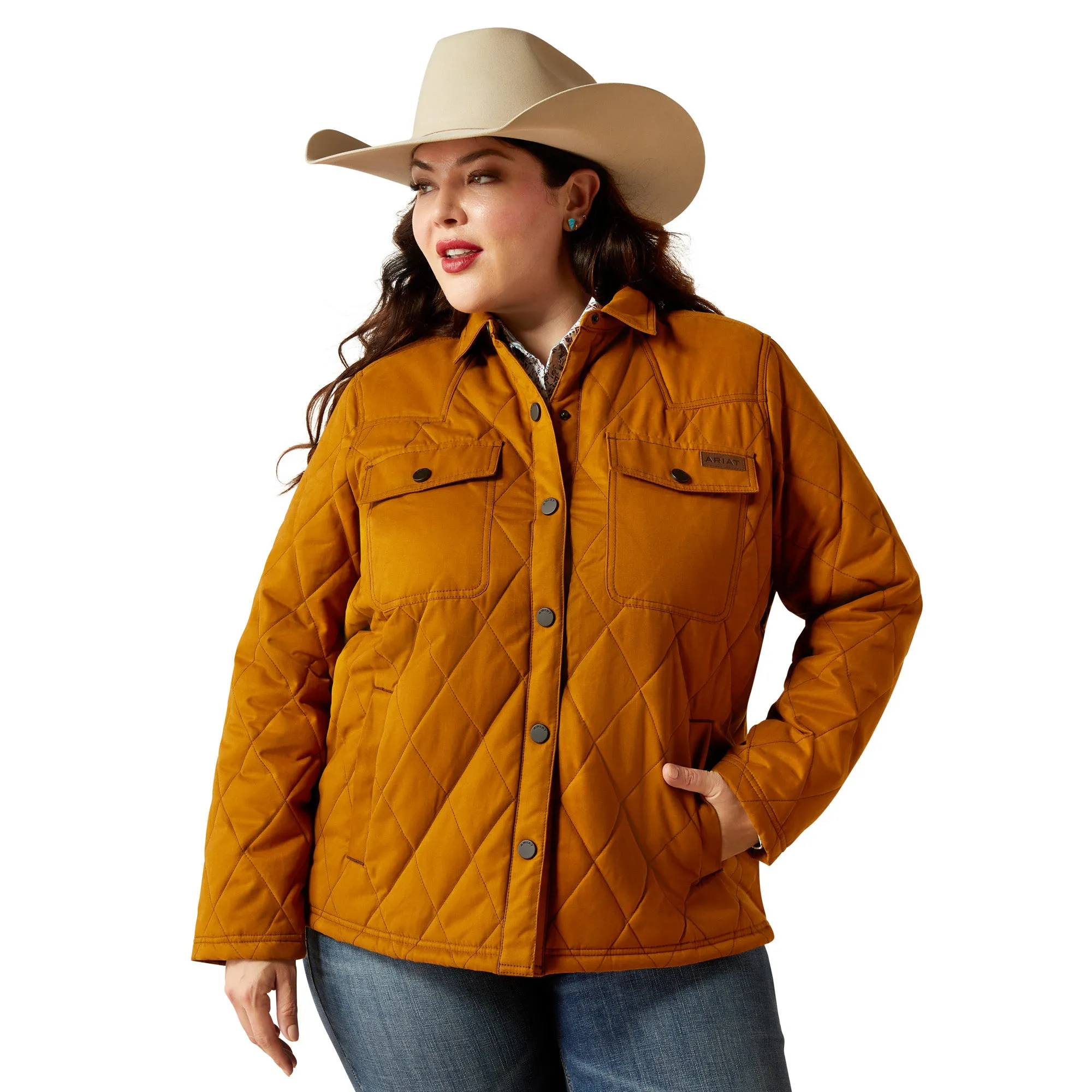 Ariat Ladies 10052400 Grizzly Quilted Barn Jacket