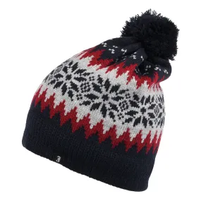 Aspen Bobble Beanie Hat Navy Wholesale Pack