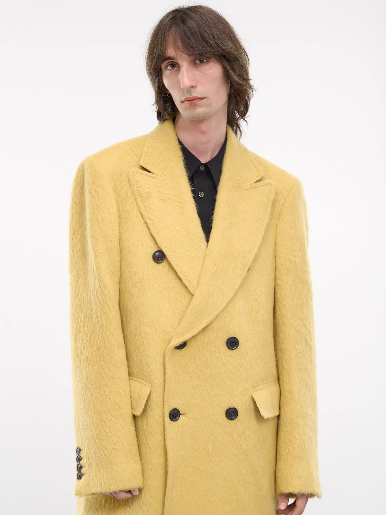 Atlas Furry Long Coat (ATLAS-M24W134-YELLOW)