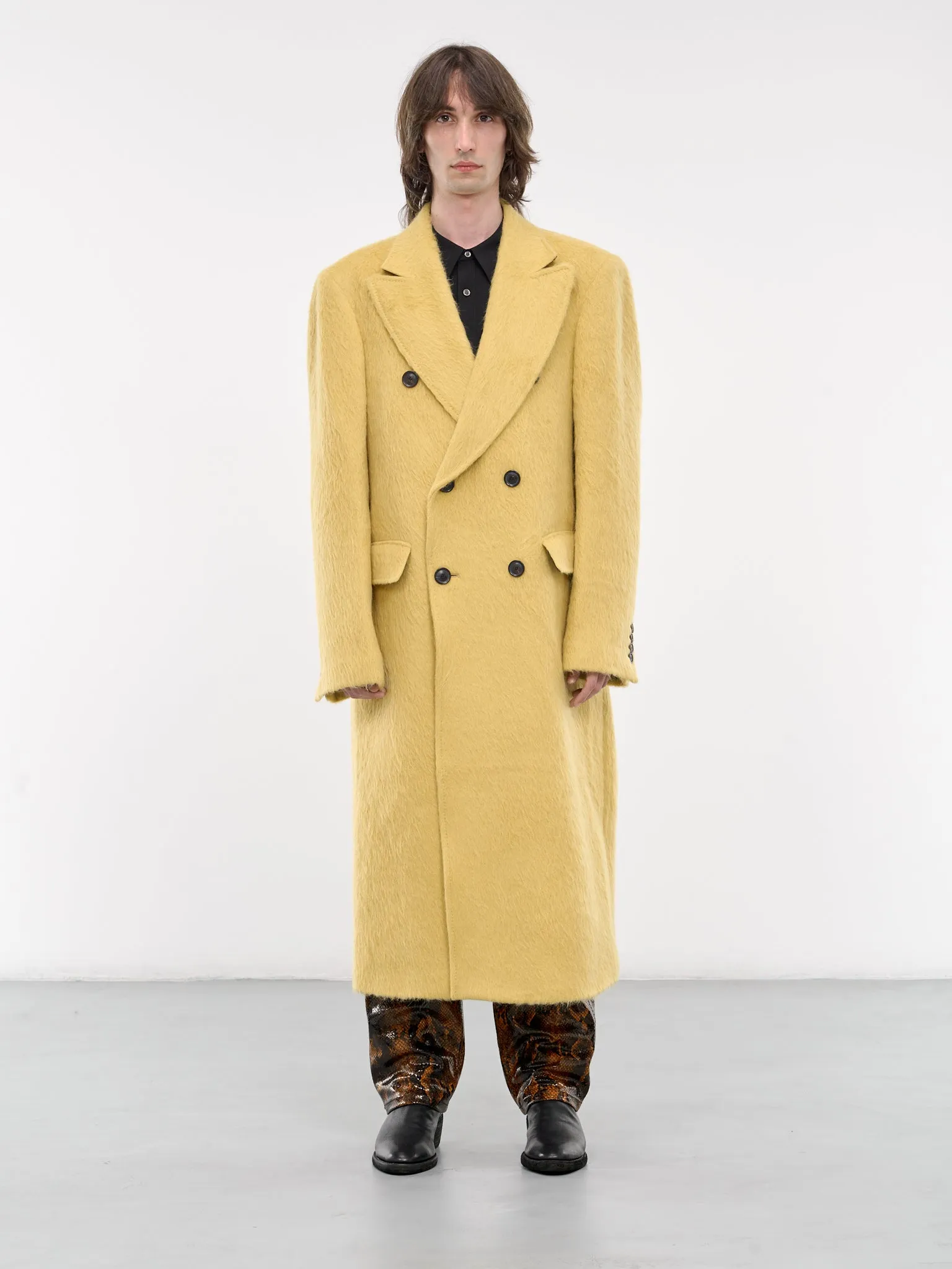 Atlas Furry Long Coat (ATLAS-M24W134-YELLOW)