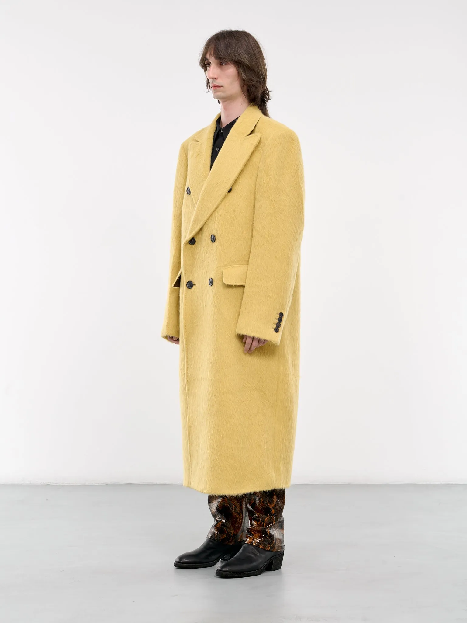 Atlas Furry Long Coat (ATLAS-M24W134-YELLOW)