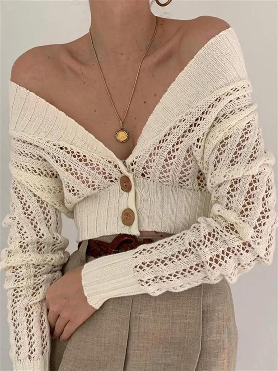 Autumn And Winter Ladies Fashion Strapless Sweater