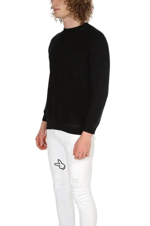 Avant Toi Mended Crewneck Sweater