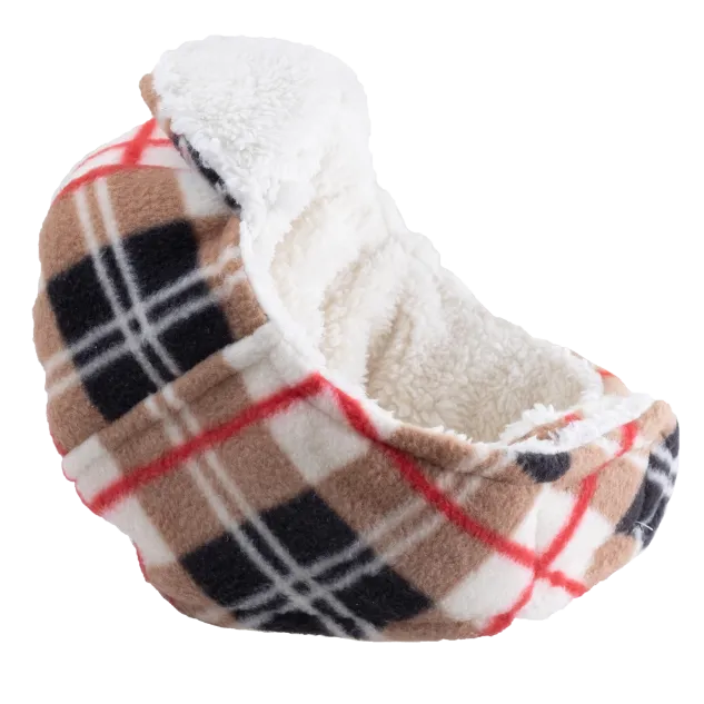 Aviator Dog Hat | Bias Plaid Tan