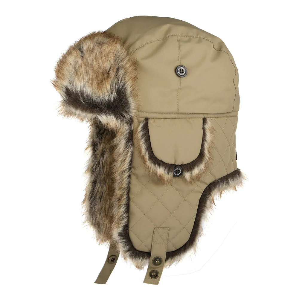 Barbour Hats Cleadon Water Resistant Trapper Hat - Ecru