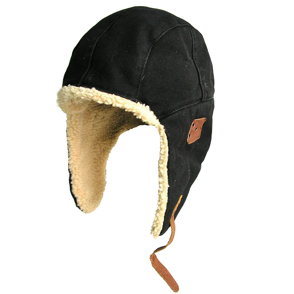 Baron Aviator Hat in Black