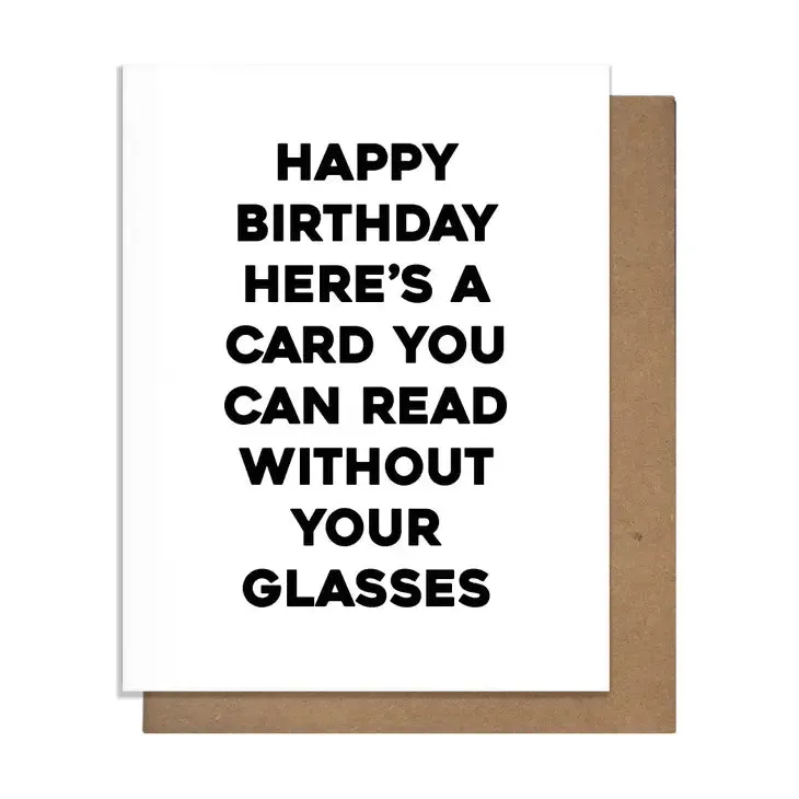 Birthday Glasses Card