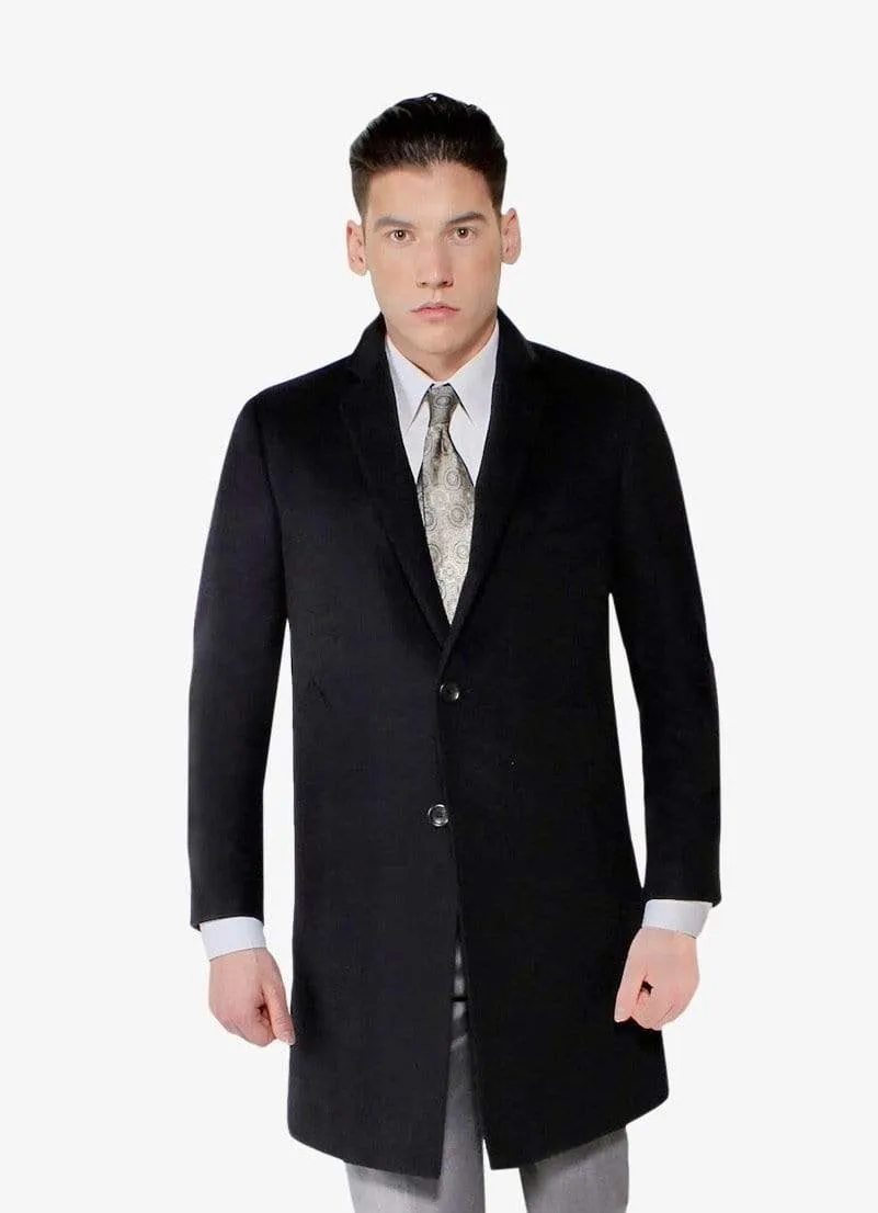 Black Cashmere Overcoat