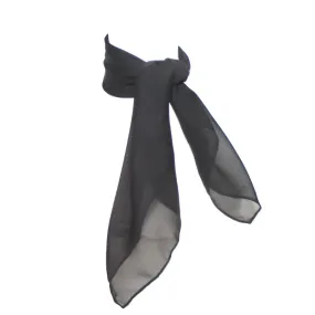 Black Chiffon Neck Scarf