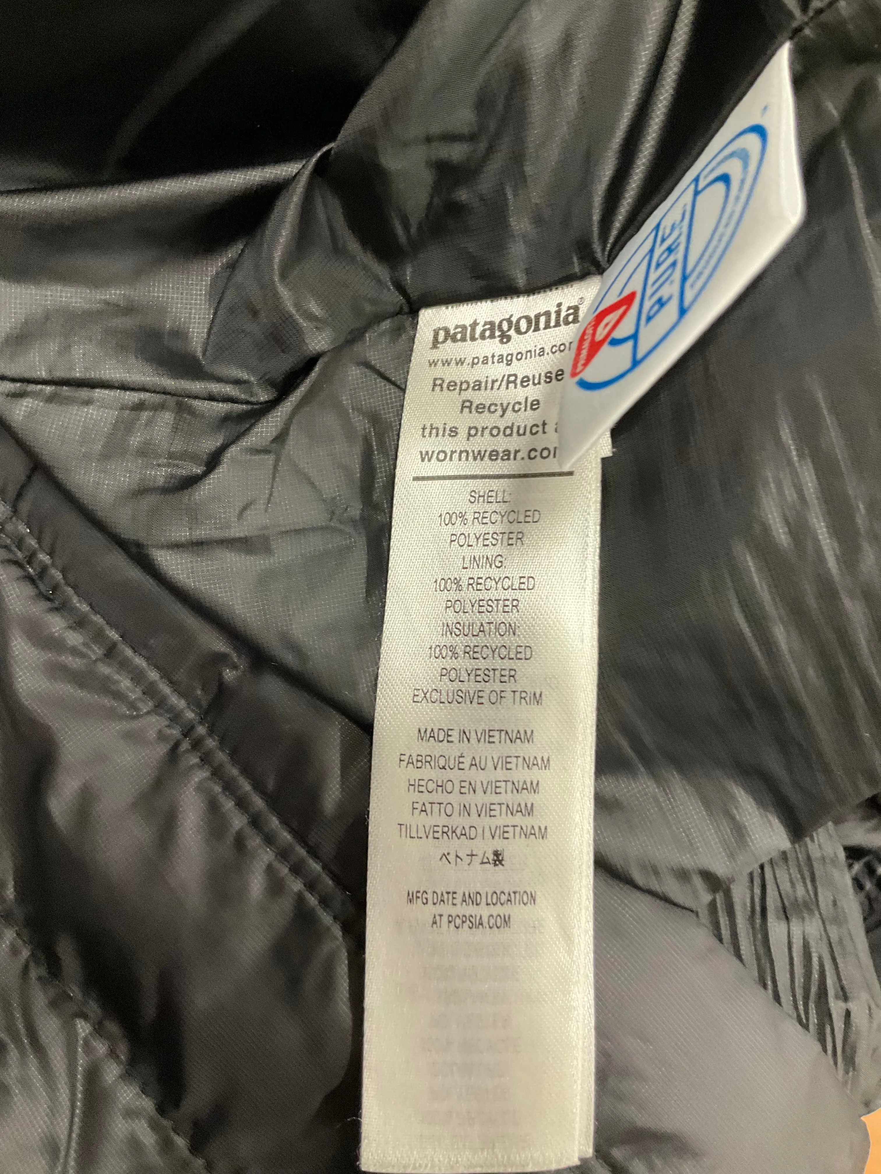 Black Jacket Puffer & Quilted Patagonia, Size Xxl