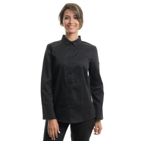 Black Long Sleeve Kitchen Coat - FLORES- ROBUR