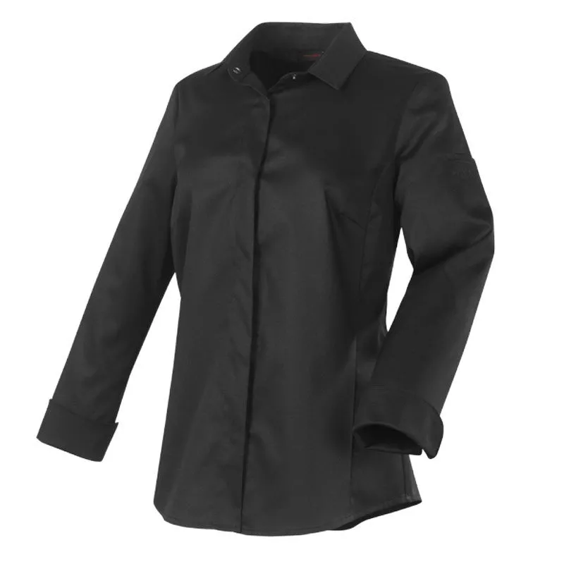 Black Long Sleeve Kitchen Coat - FLORES- ROBUR