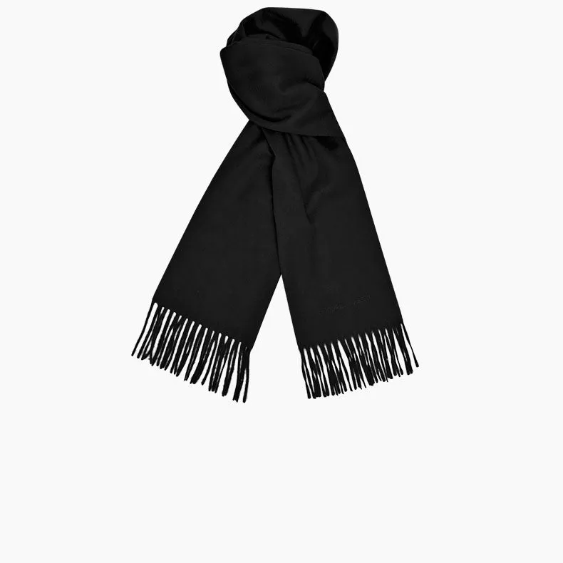 Black Pure Cashmere Scarf