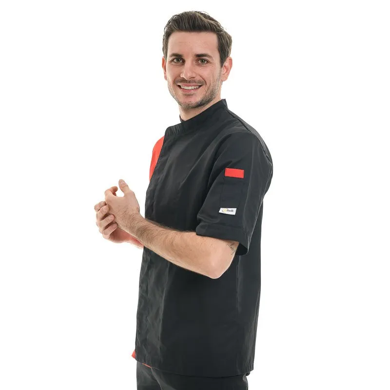 Black Red Kitchen Coat - MANELLI