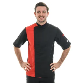 Black Red Kitchen Coat - MANELLI