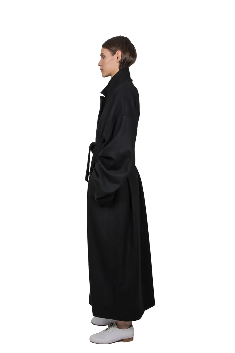 Black wool coat