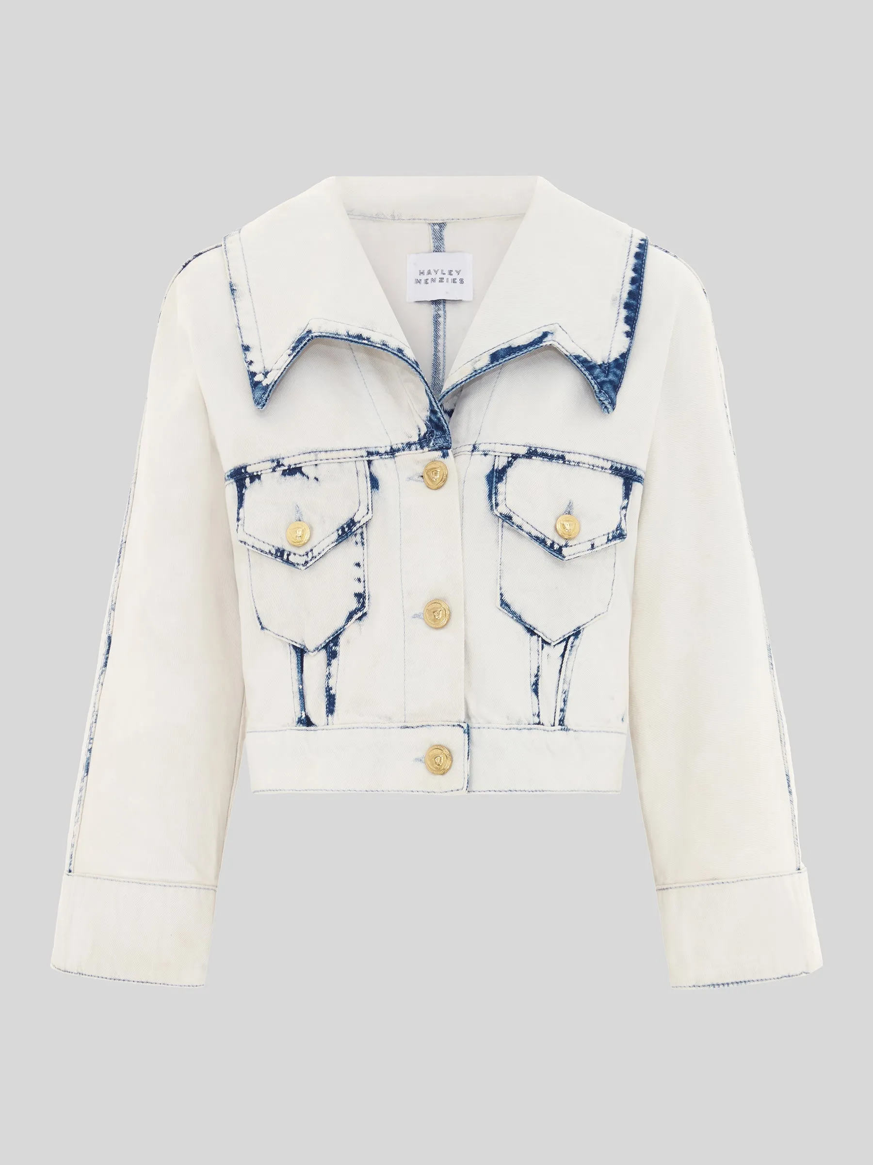 Bleached Indigo Denim Jacket