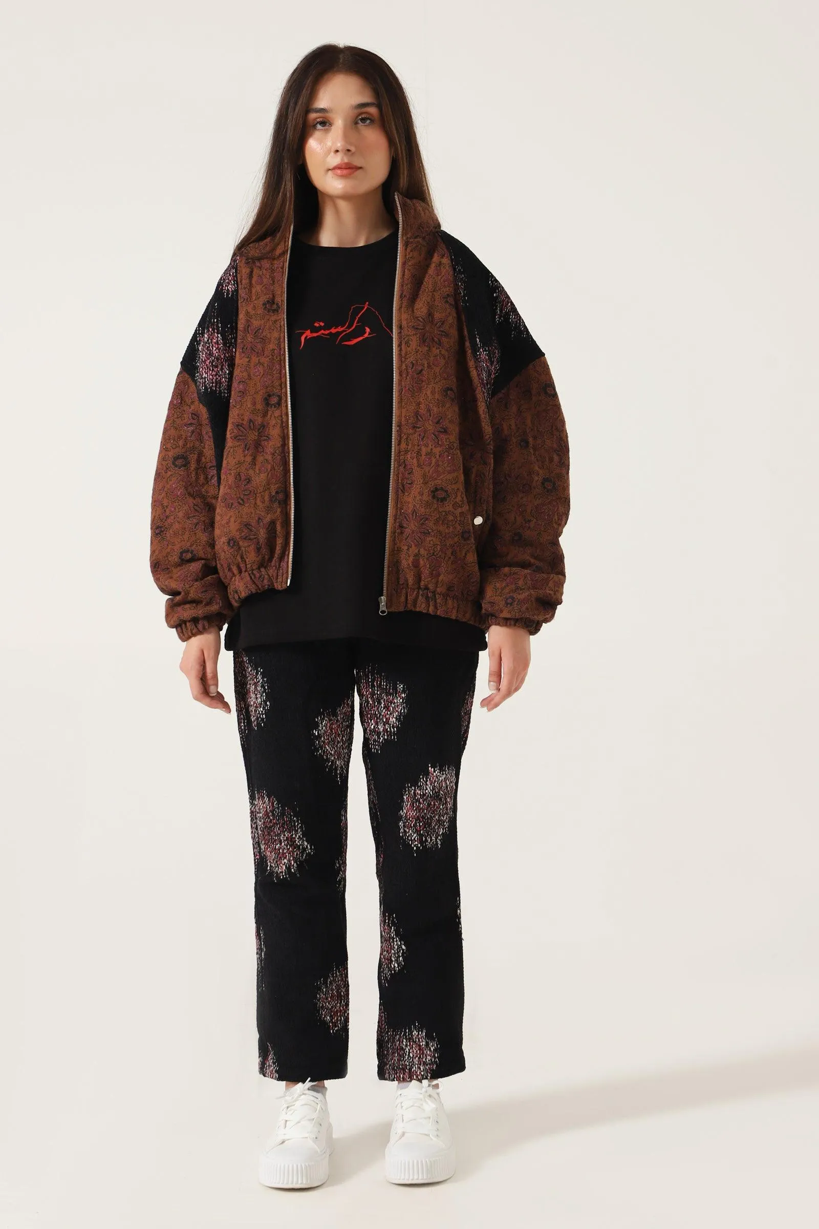 BLOCK PRINTED PUFFER JACKET