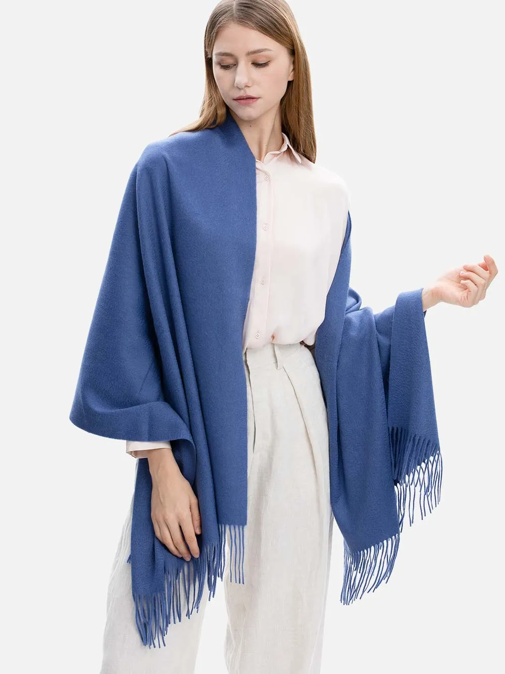 Blue Cashmere Wrap