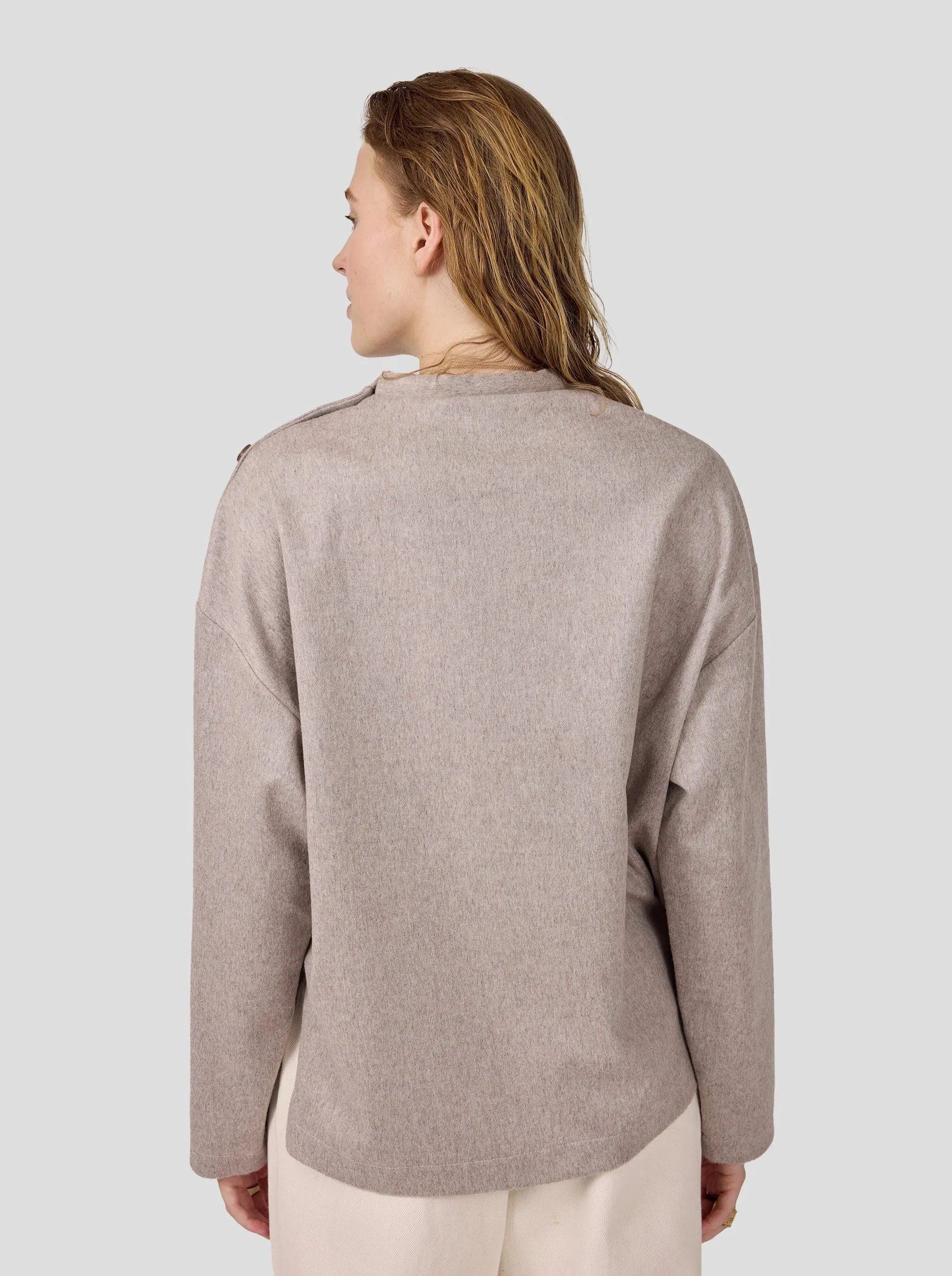 Bobbi Sweater in Cold Mole Flanelle