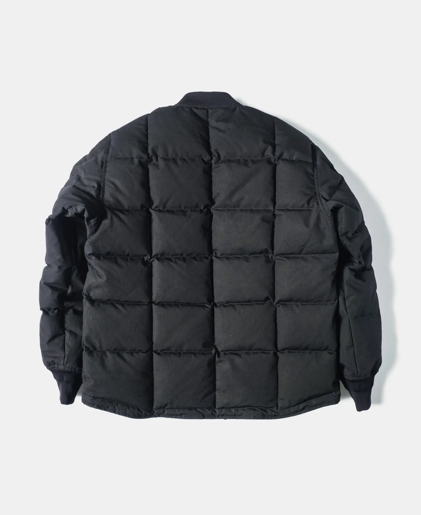 Box Quilted Down Liner Jacket - Black