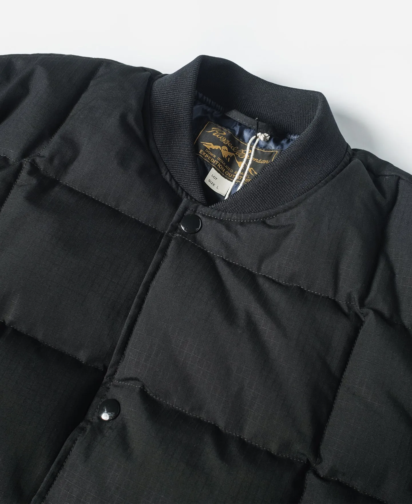 Box Quilted Down Liner Jacket - Black