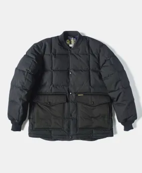 Box Quilted Down Liner Jacket - Black