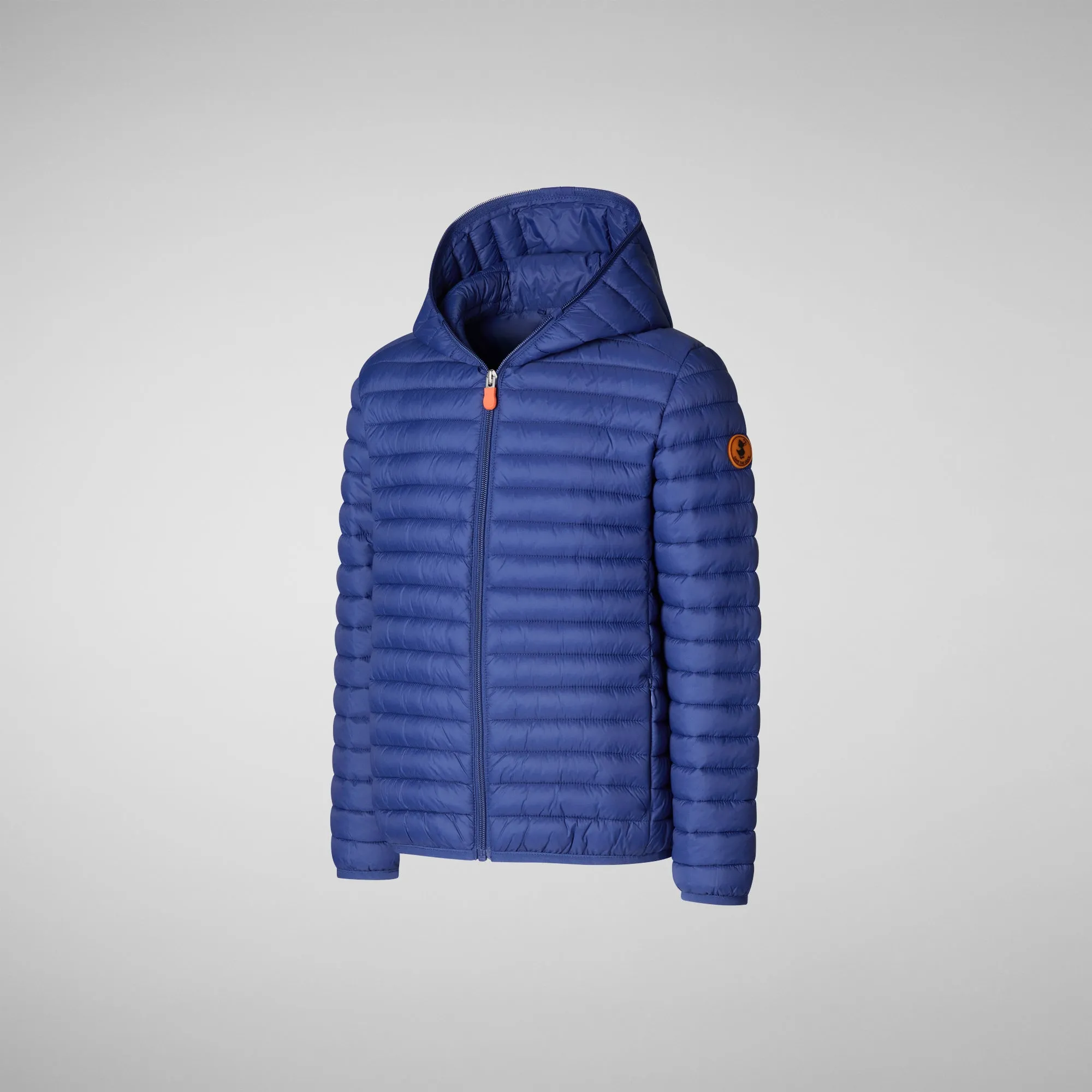 Boys' animal-free puffer jacket Huey in eclipse blue