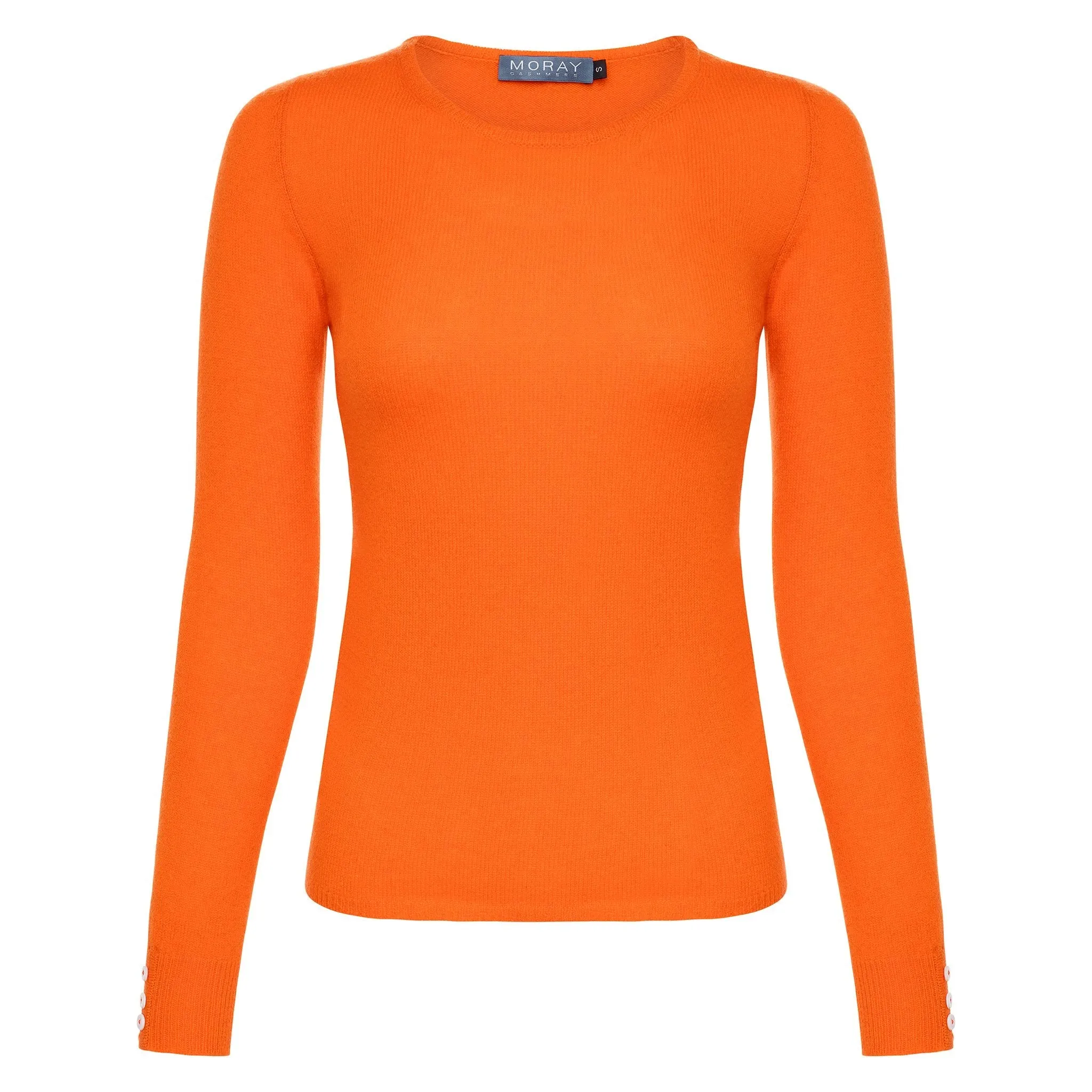 Broughton Cashmere Crew Neck - Orange