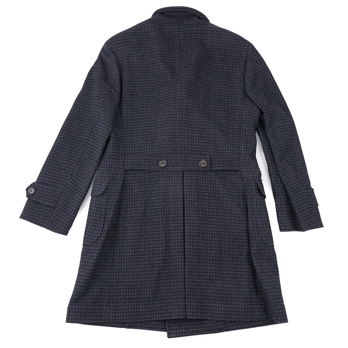 Brunello Cucinelli Houndstooth Wool Overcoat