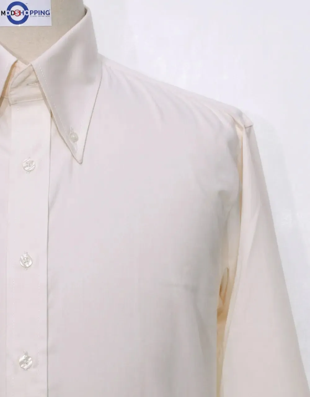 Button Down Shirt - Cream Shirt