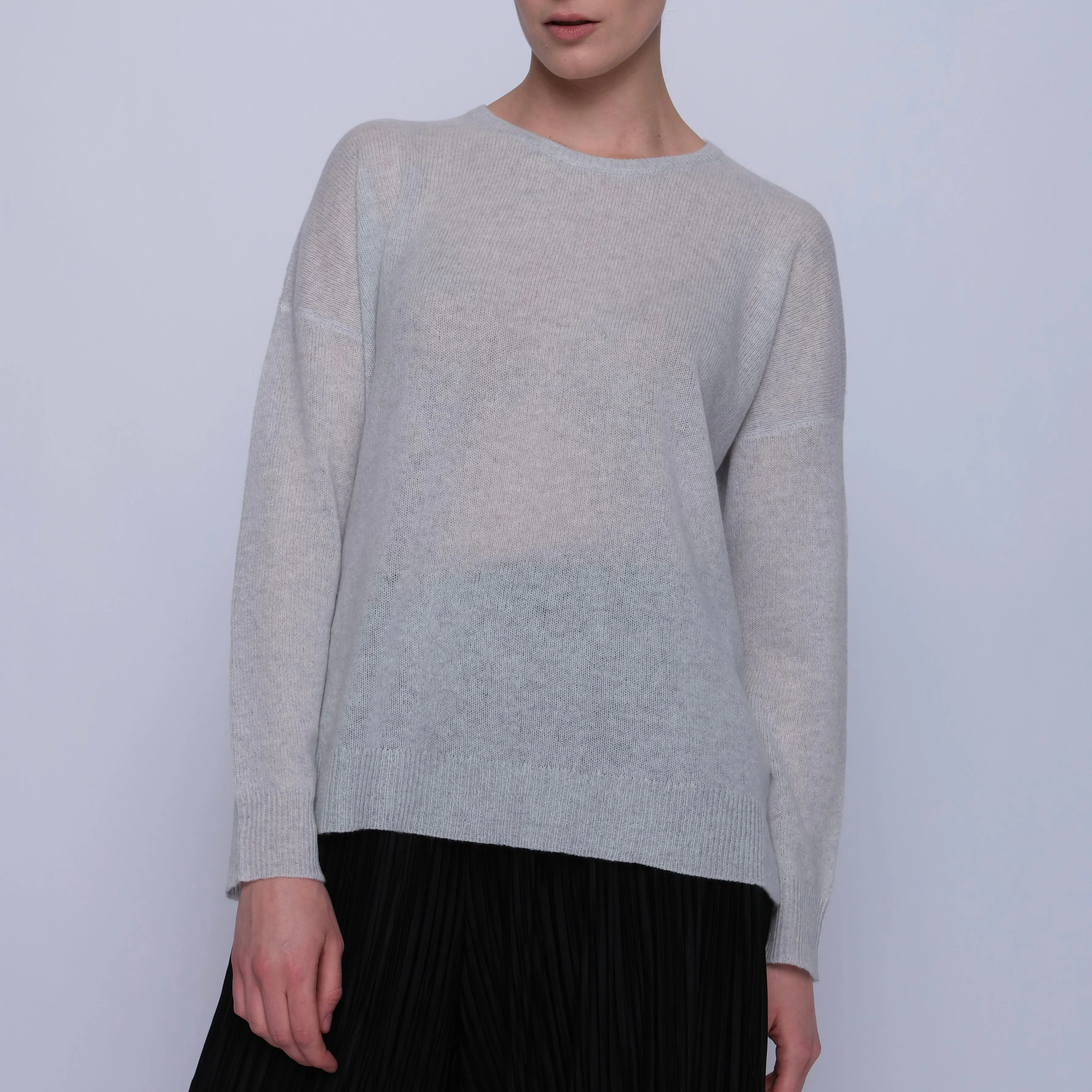 Calvine Boxy Cashmere Crew Neck - More Colors