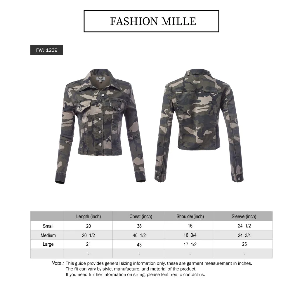 Camouflage Denim Jacket (FWJ1239)