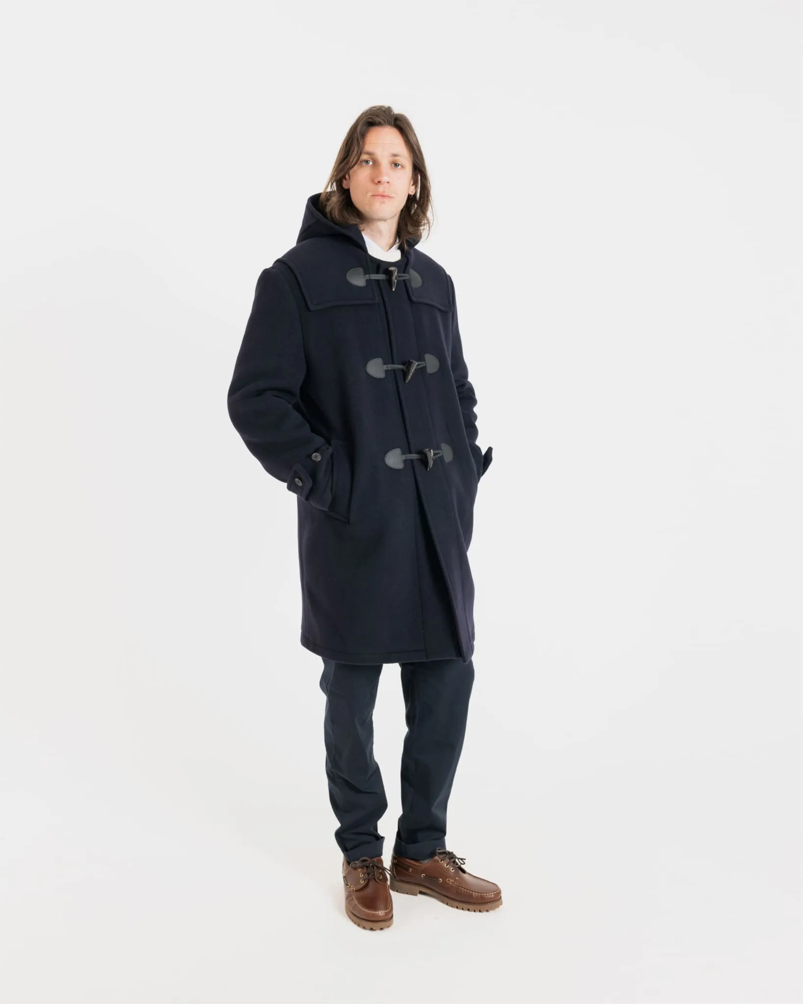 Cashmere Drake Duffle Coat Midnight