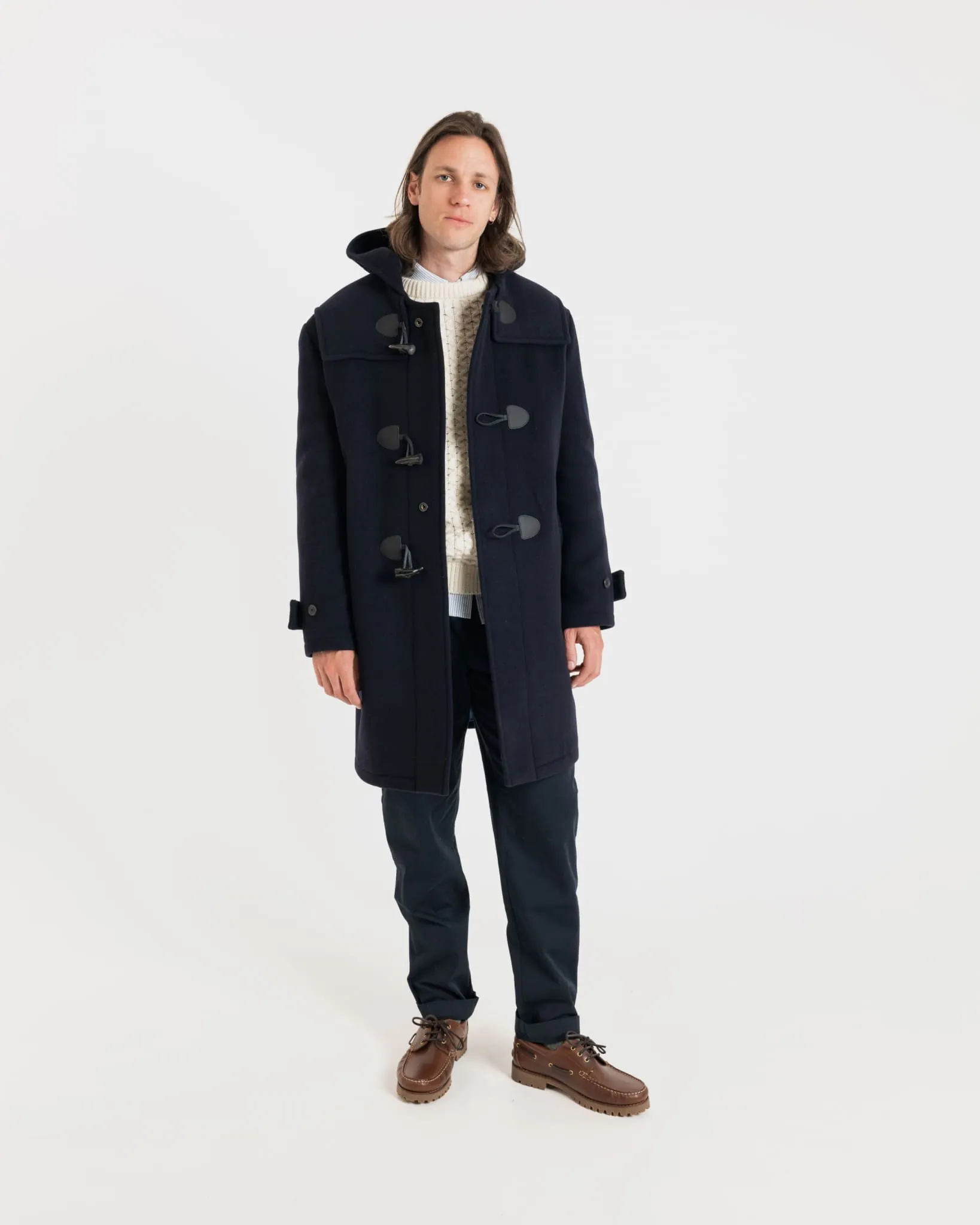 Cashmere Drake Duffle Coat Midnight