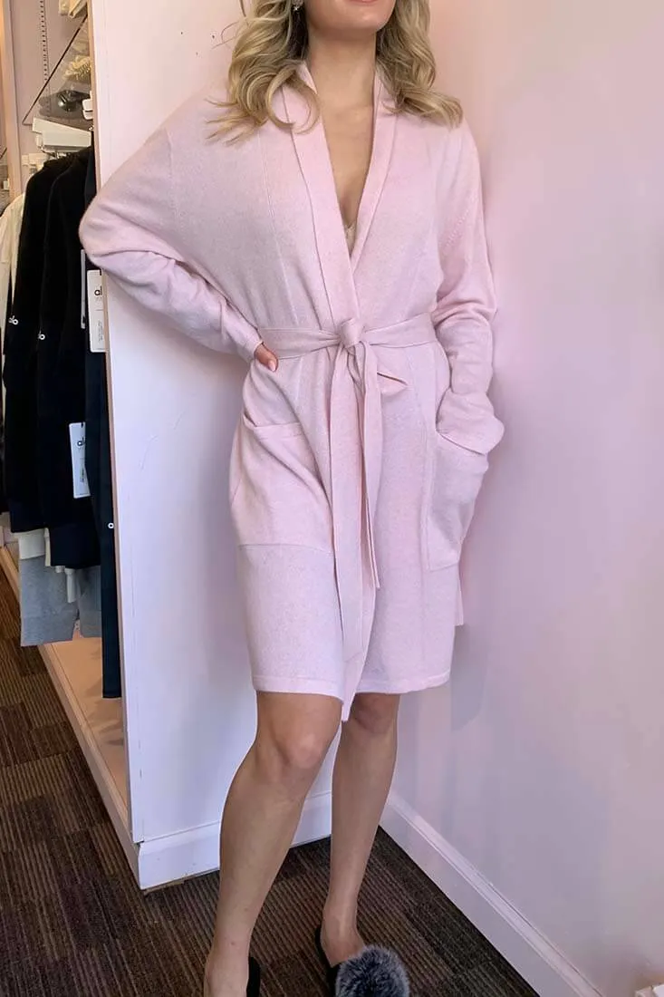 Cashmere Short Wrap Robe