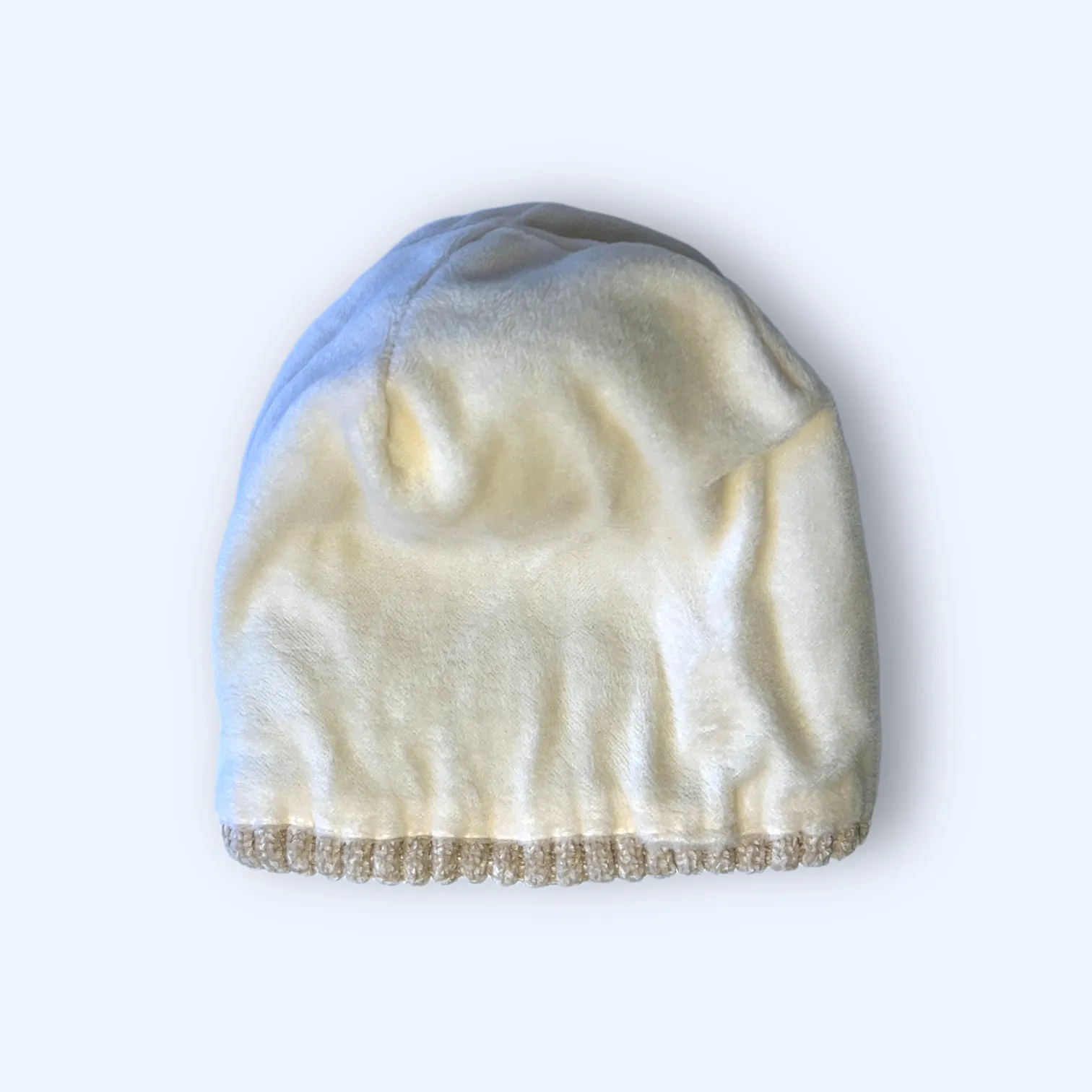 Chenille Fleece Lined Beanie - Frosty Cream