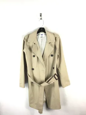 Coat Trench Coat By Old Navy In Beige, Size: S