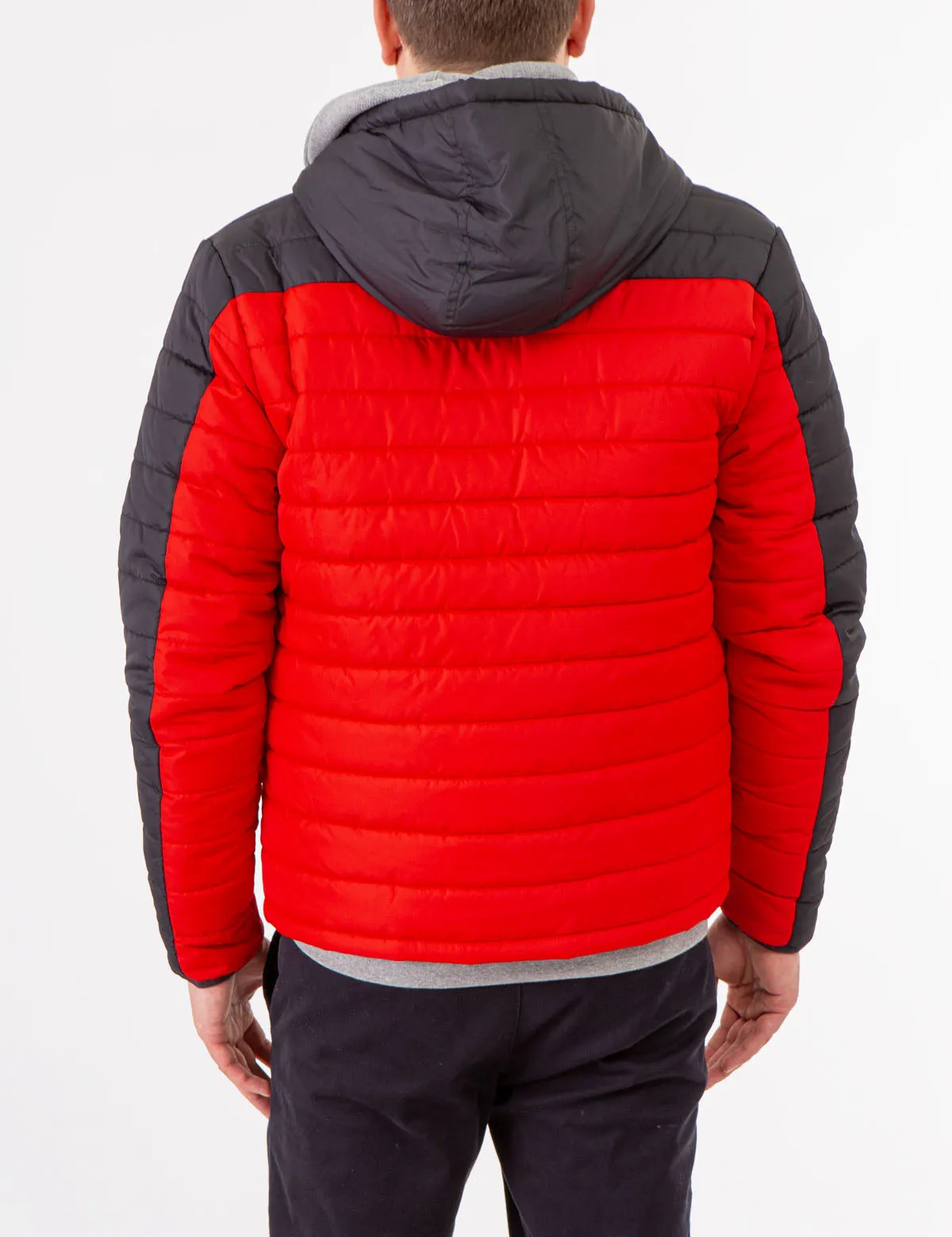 COLORBLOCK QUILTED PUFFER JACKET