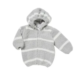 Copy of Chenille Hoodie - Grey / Ivory