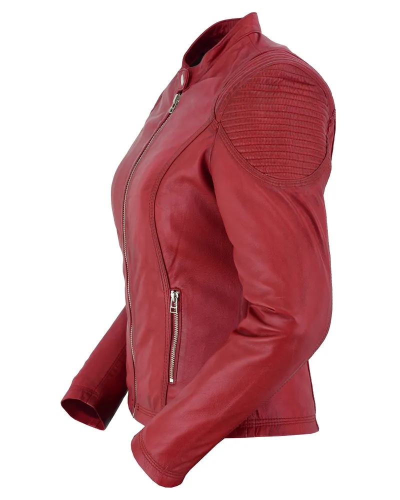 Daniel Smart Cabernet - Women's Fashion Leather Jacket