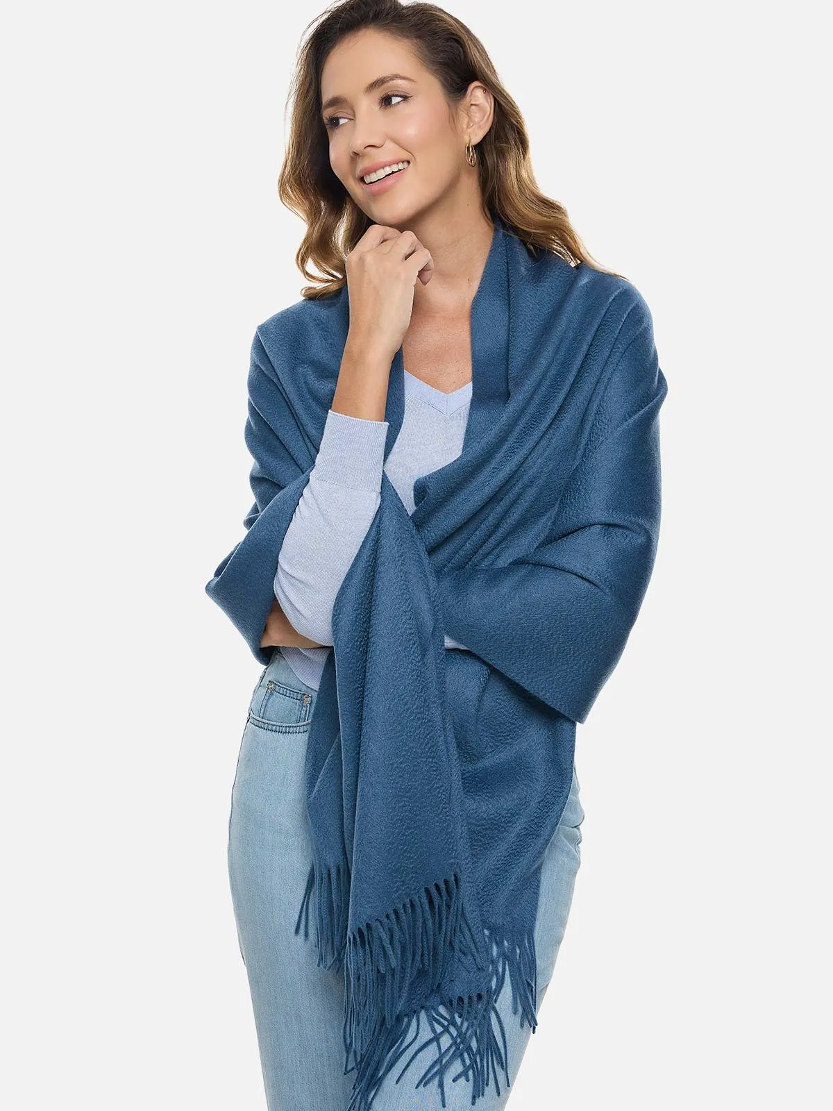 Dark Blue Cashmere Wrap