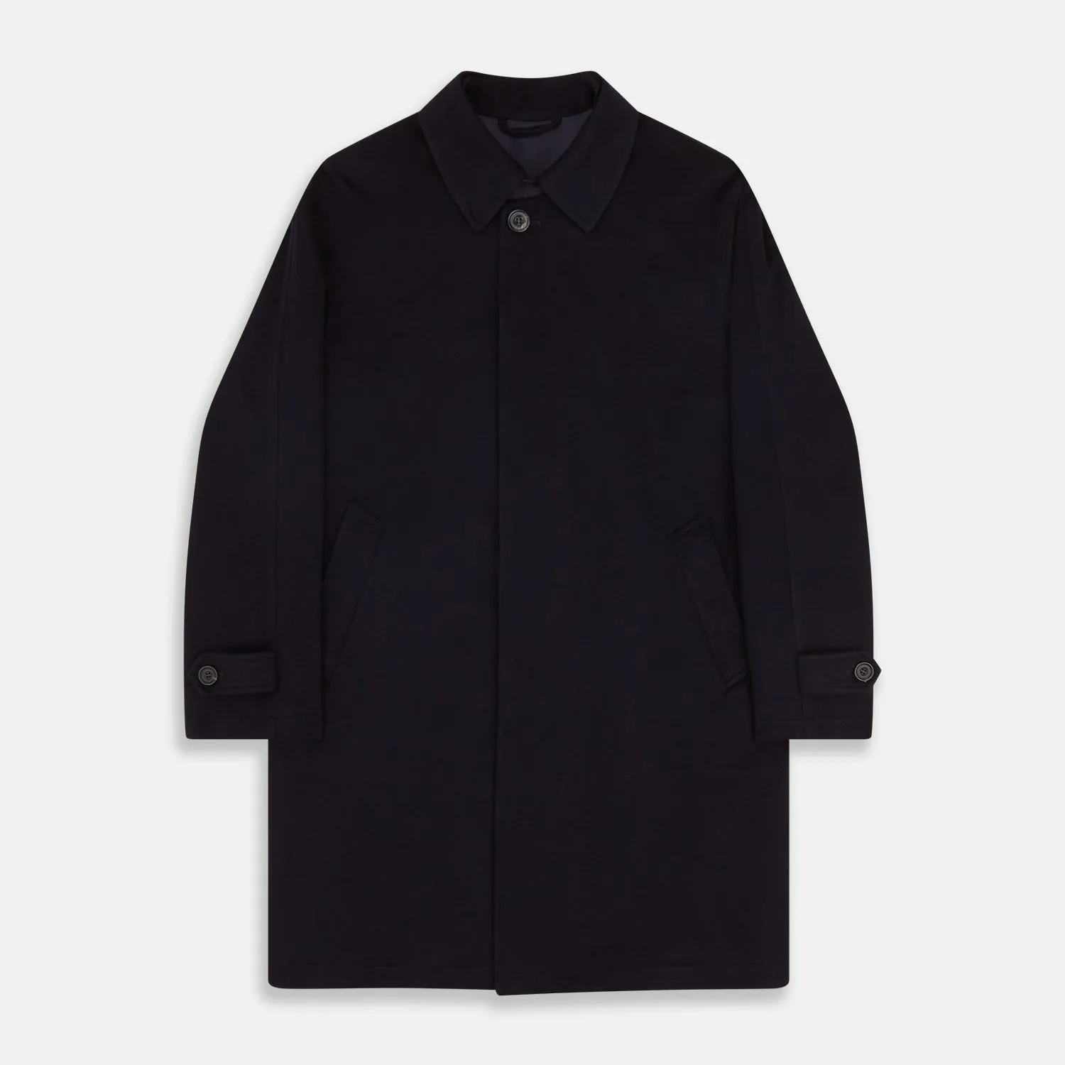 Dark Navy Cashmere Storm System Smith Coat